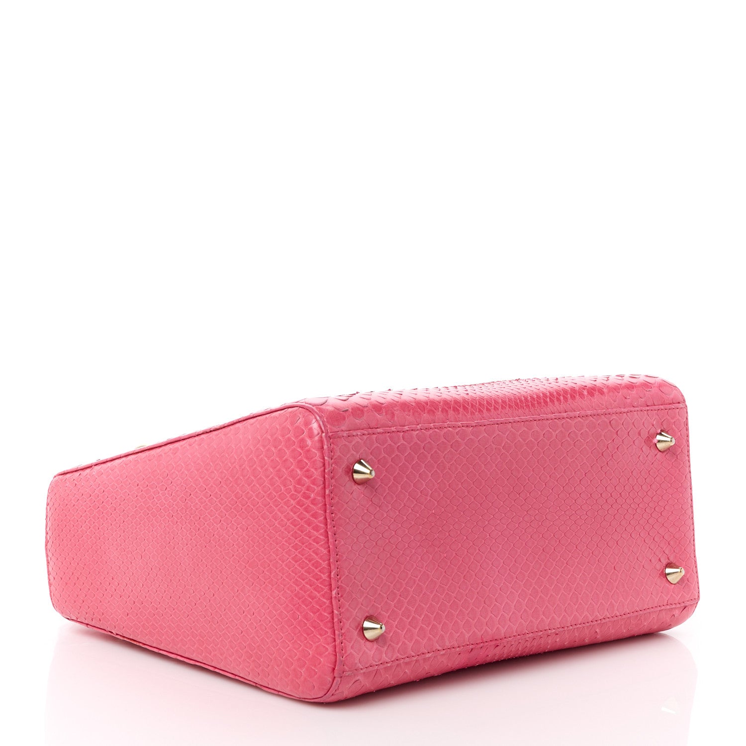 Christian Dior Snakeskin Medium Lady Dior Pink 4 of 13