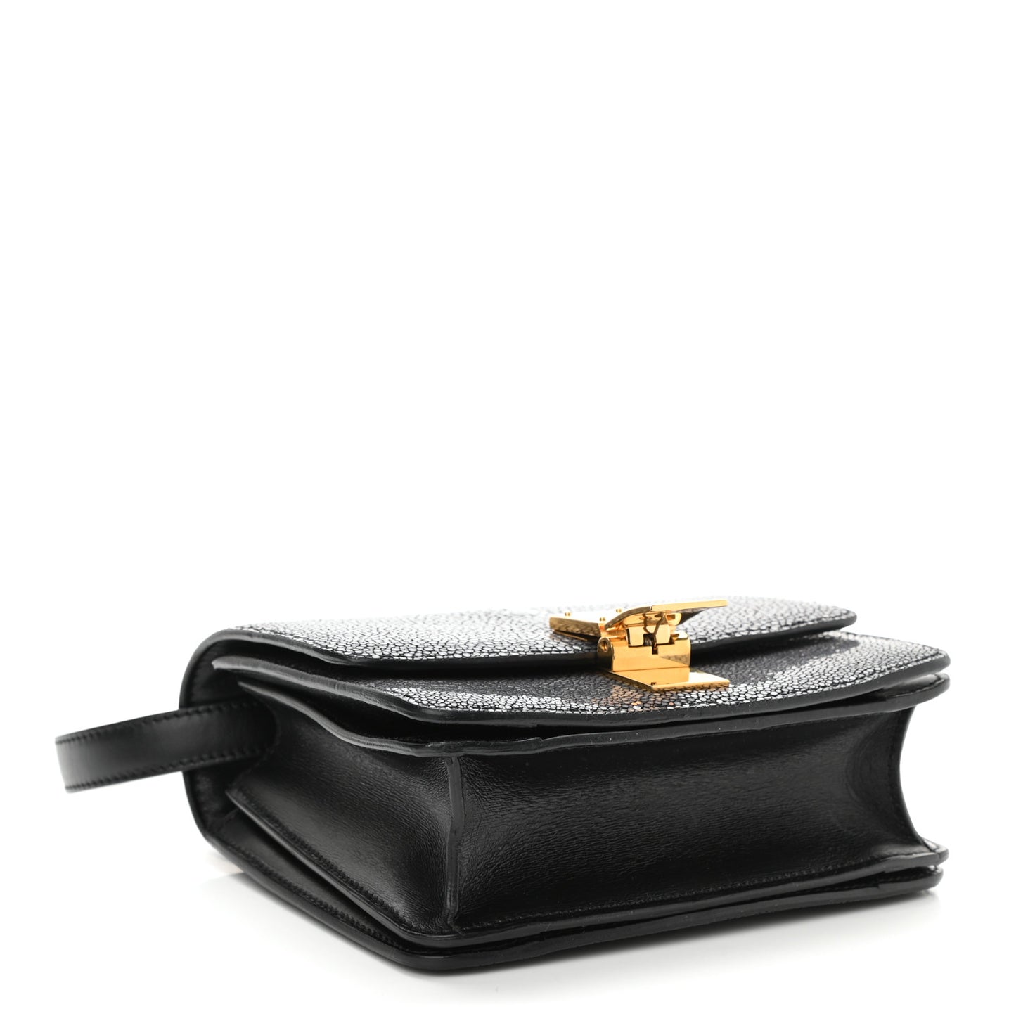 Stingray Small Classic Box Flap Bag Black