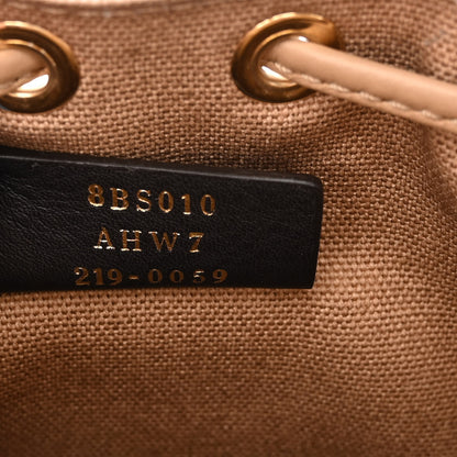 Fendi Canvas Vitello King F is Fendi FF Multicolor Embroidered Mini Mon Tresor Bucket Bag Multicolor Cuoio 7 of 10