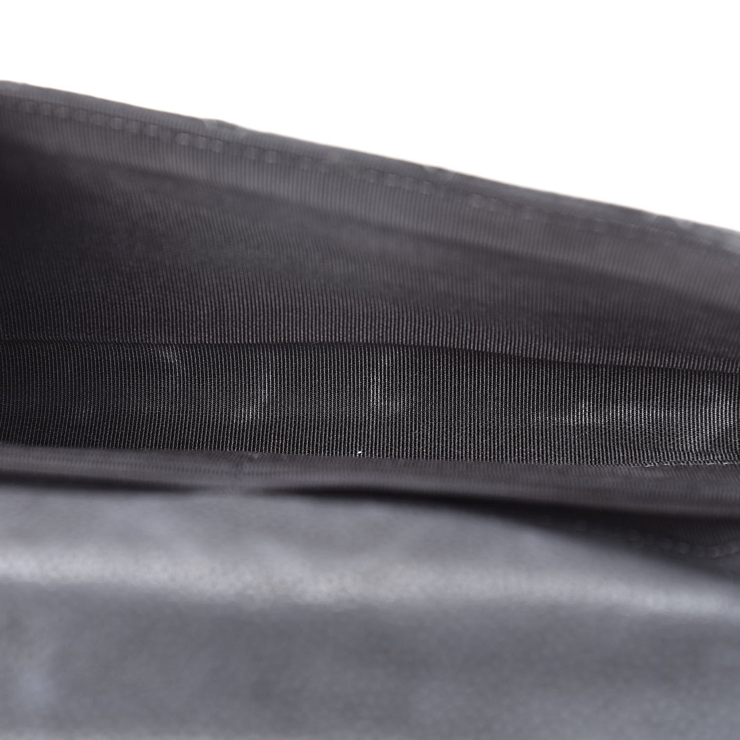 Iridescent Caviar Quilted Large Flap Wallet Grey