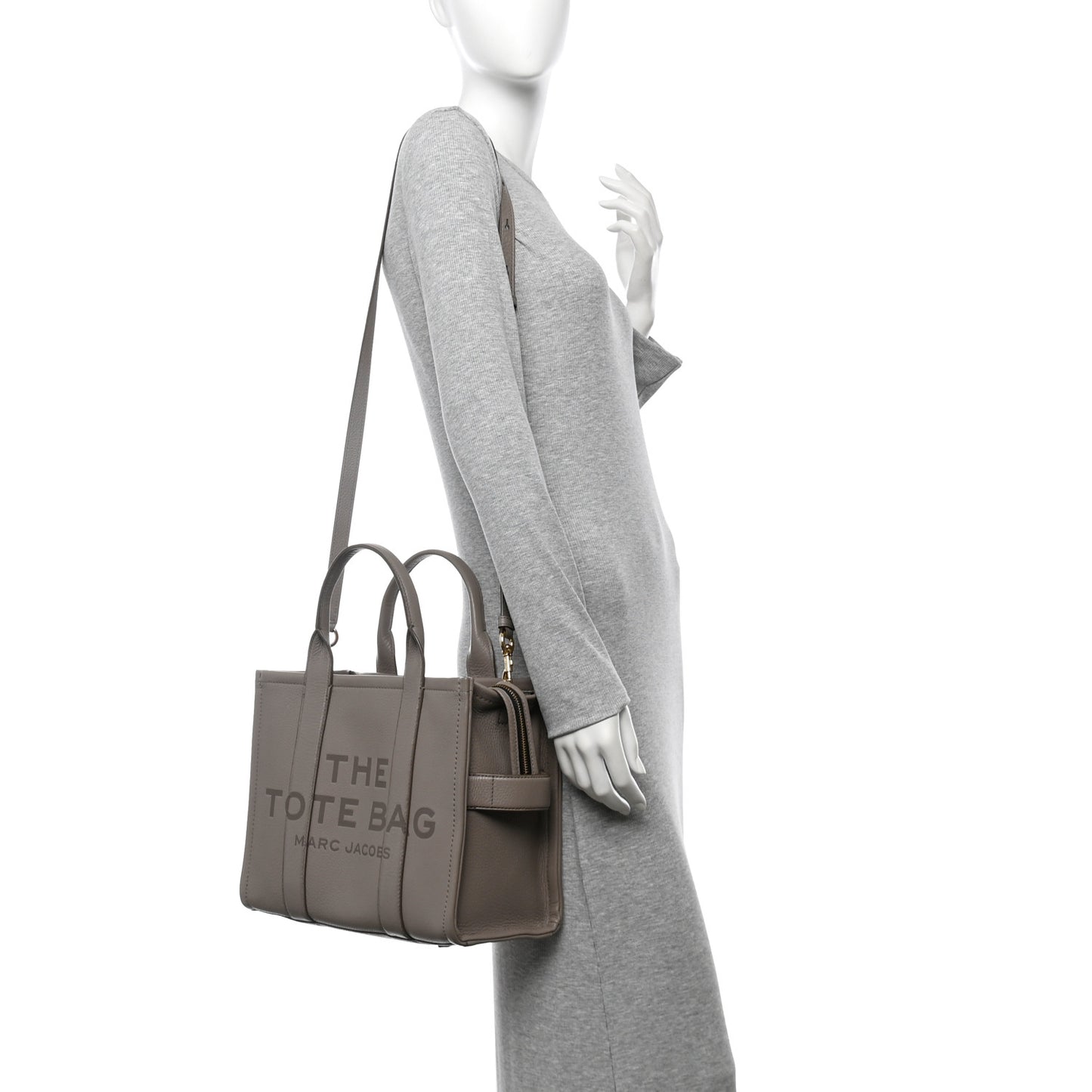 Grained Calfskin Medium The Tote Bag Cement