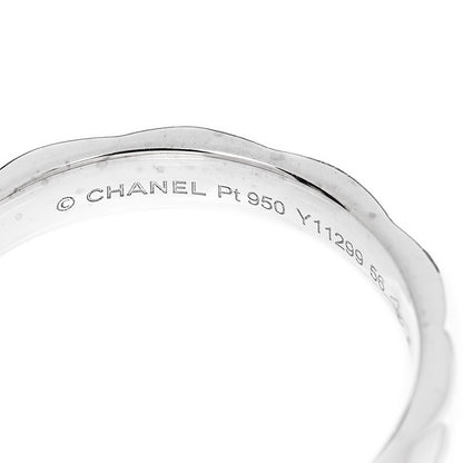 Chanel Platinum Small Matelasse Ring 56 7.5 3 of 4