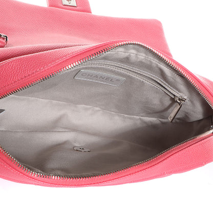 Chanel Caviar Quilted Medium Easy Flap Coral 6 of 9