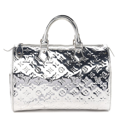 Louis Vuitton Monogram Miroir Speedy 30 Silver 1 of 7