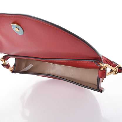 Chloe Calfskin Small Nile Bracelet Minaudiere Bag Dahlia Red 5 of 9