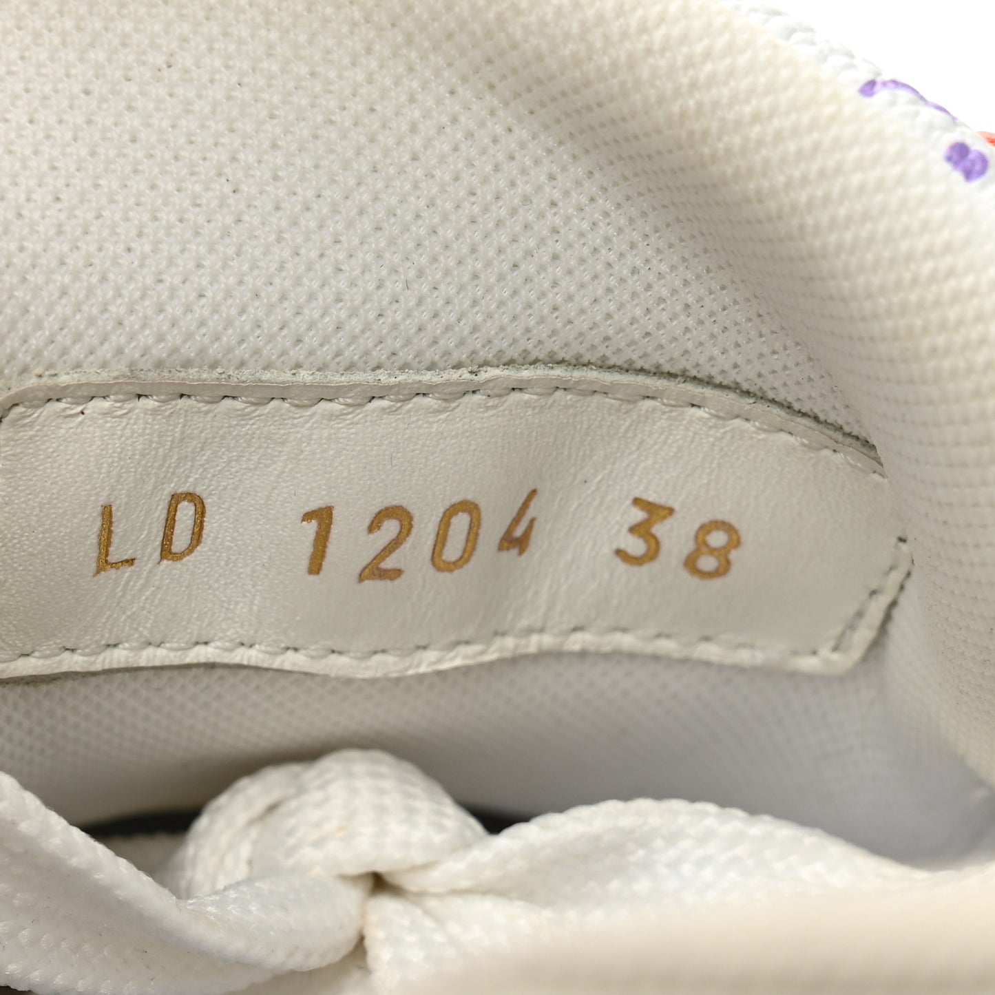 LV X TM Calfskin Monogram Multicolor Womens LV Trainer Sneakers 38 White