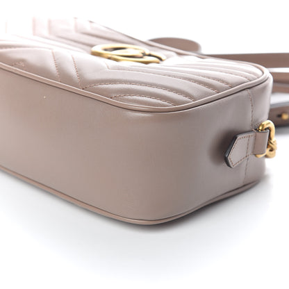 Gucci Calfskin Matelasse Small GG Marmont Chain Shoulder Bag Porcelain Rose 6 of 10