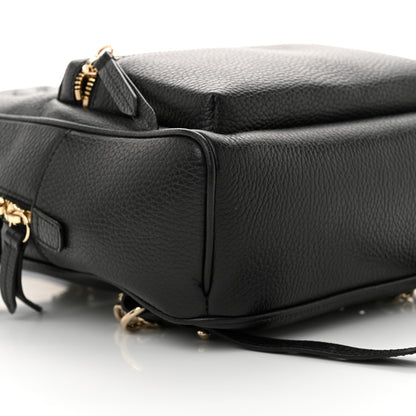 Gucci Pebbled Calfskin Soho Chain Backpack Black 9 of 12