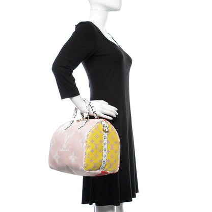 Louis Vuitton Monogram Giant Speedy Bandouliere 30 Rouge 3 of 10
