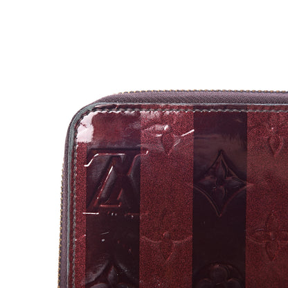 Louis Vuitton Vernis Rayures Zippy Wallet Amarante 9 of 13