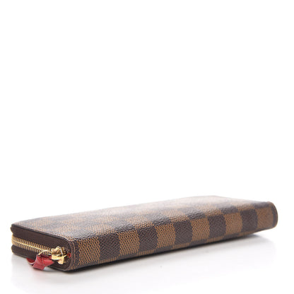 Louis Vuitton Damier Ebene Clemence Wallet Cherry 4 of 10