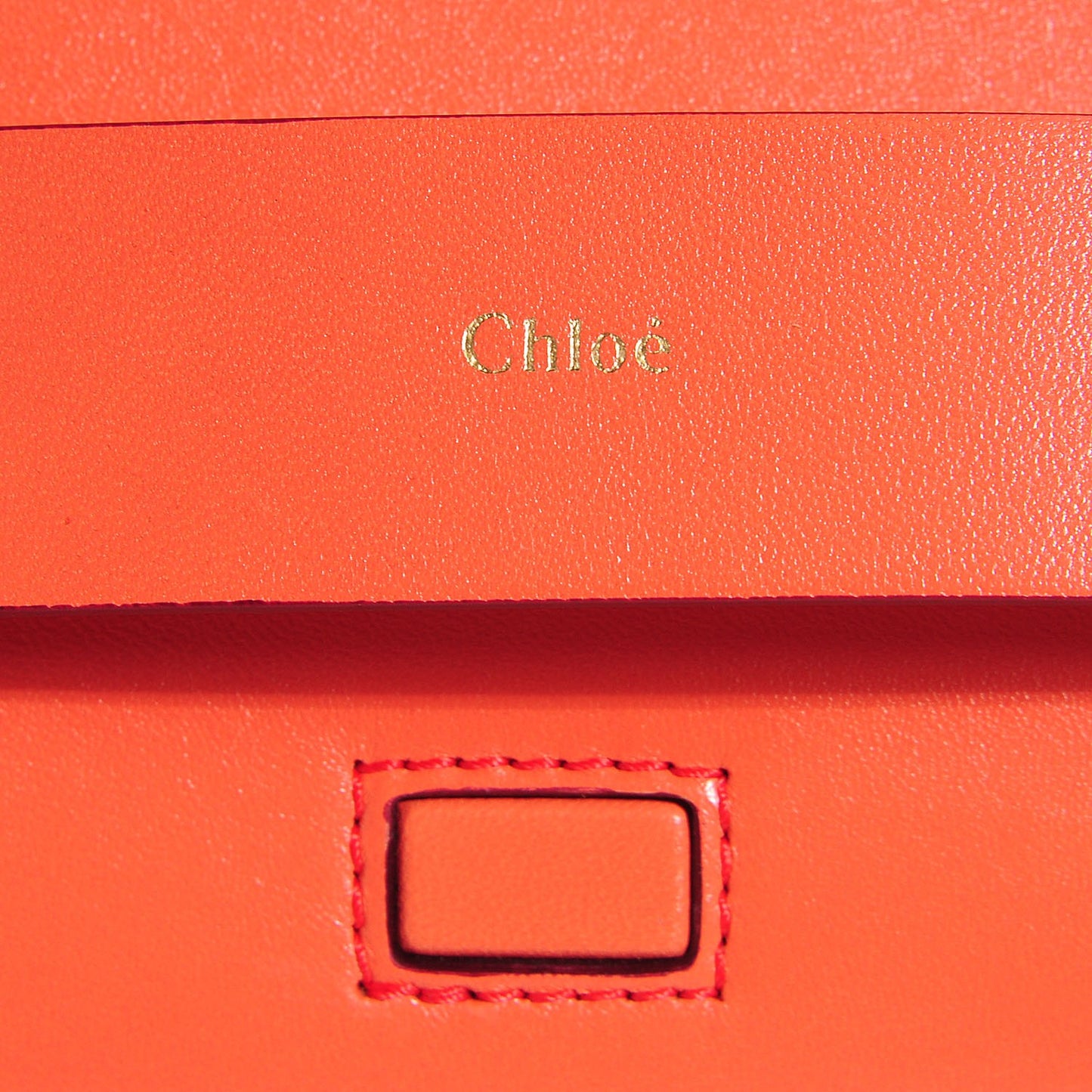 Lambskin Medium Elle Chain Clutch Coral Pop