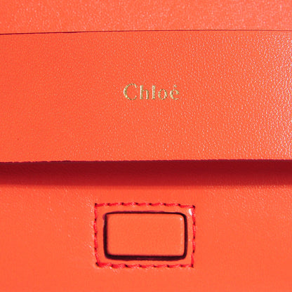 Chloe Lambskin Medium Elle Chain Clutch Coral Pop 16 of 16