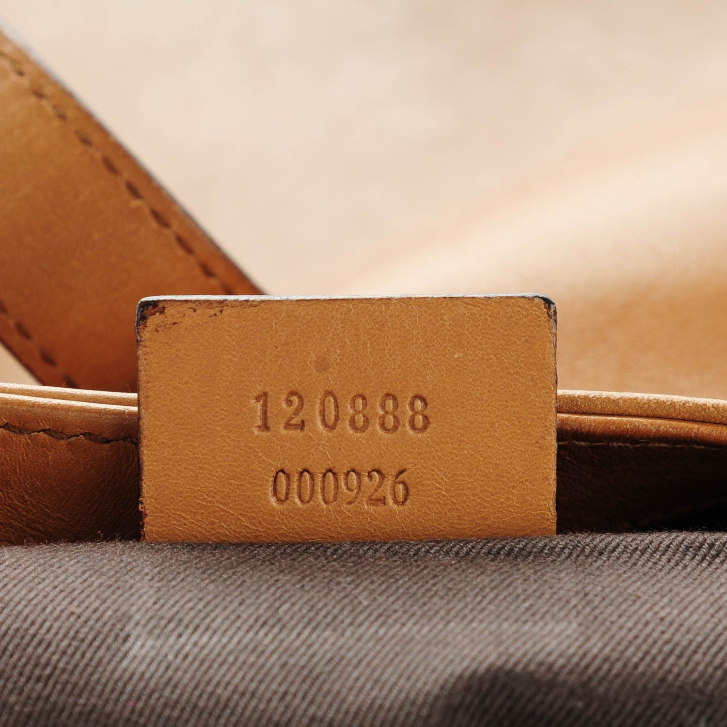 Gucci Calfskin Piston Lock Jackie O Hobo Tan 7 of 11
