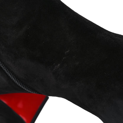 Christian Louboutin Veau Velours Turela 55 Ankle Boots 39 Black 8 of 10