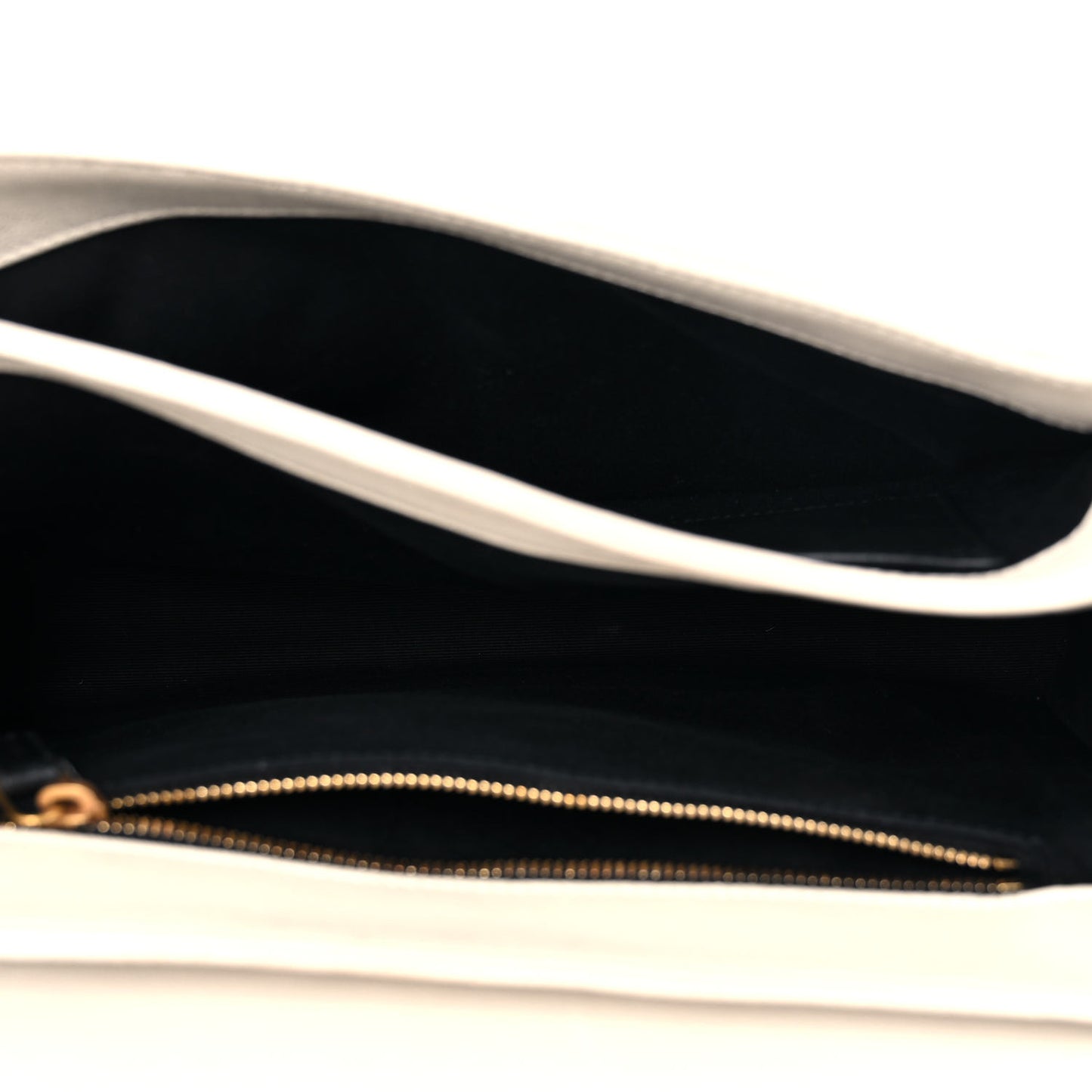 Lambskin Quilted Small Becky Chain Bag Blanc Vintage