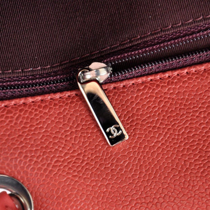 Chanel Suede Calfskin French Riviera Flap Red 10 of 12