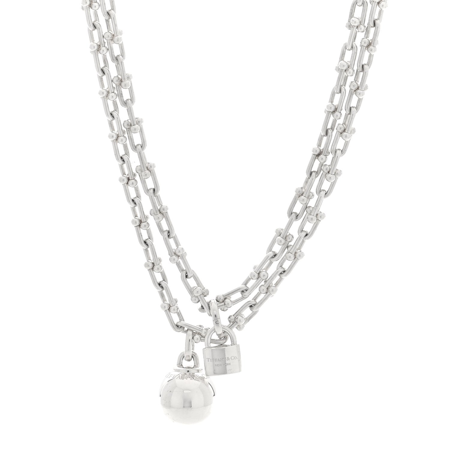 Tiffany Sterling Silver HardWear Wrap Necklace 1 of 6
