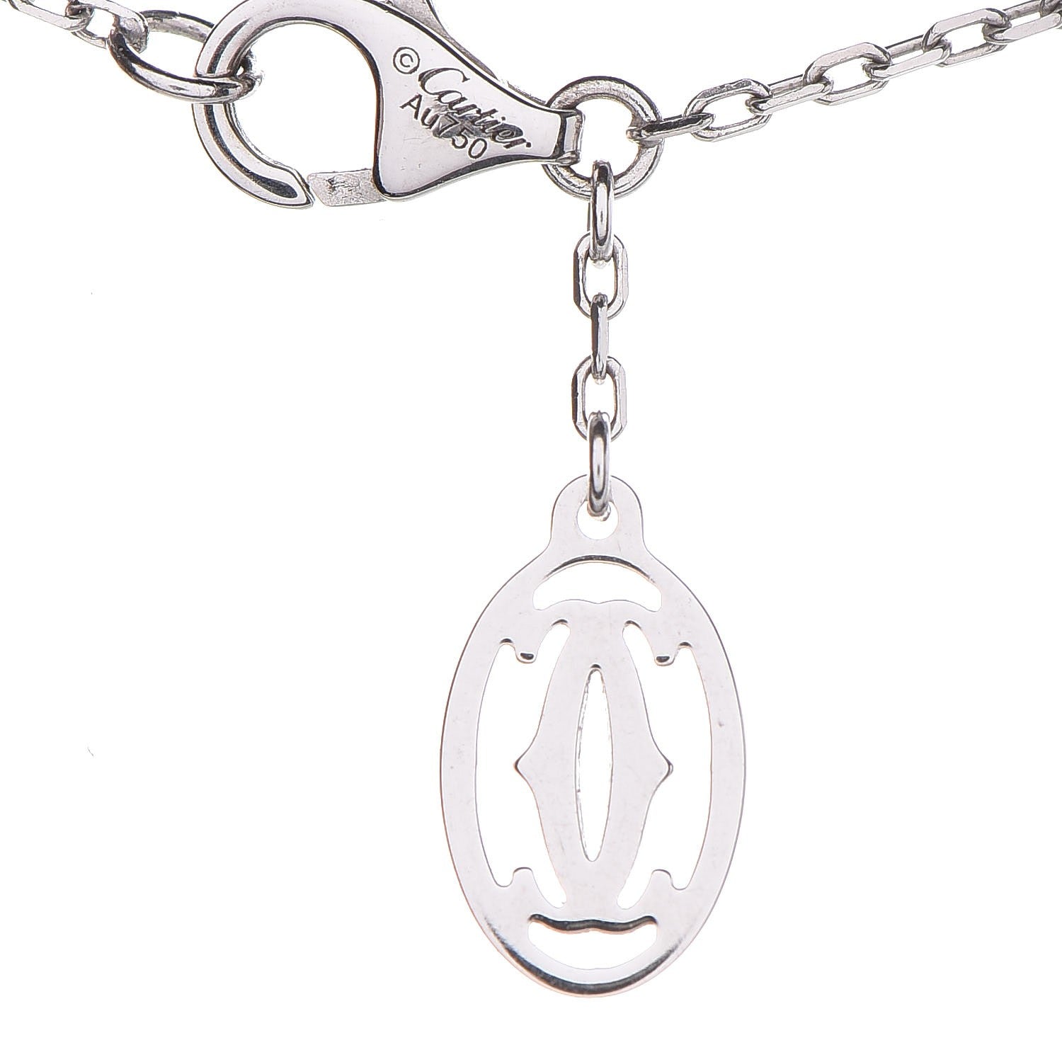 Cartier 18K White Gold Chain Necklace 5 of 6