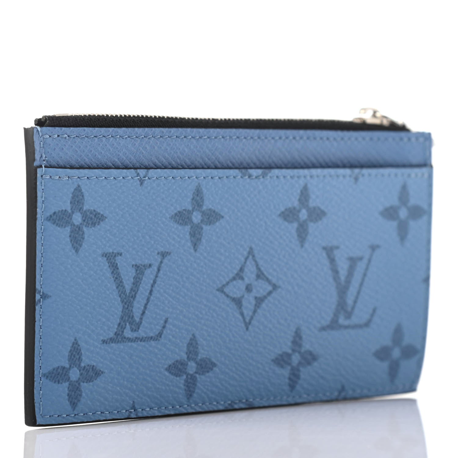 Louis Vuitton Taigarama Coin Card Holder Denim 2 of 4