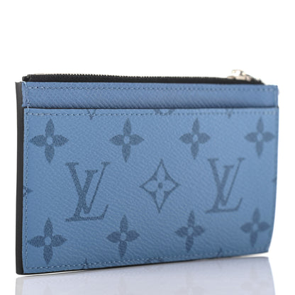 Louis Vuitton Taigarama Coin Card Holder Denim 2 of 4