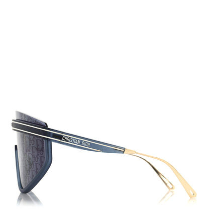 Christian Dior Oblique Mask DiorClub M2U Sunglasses Translucent Blue 3 of 8
