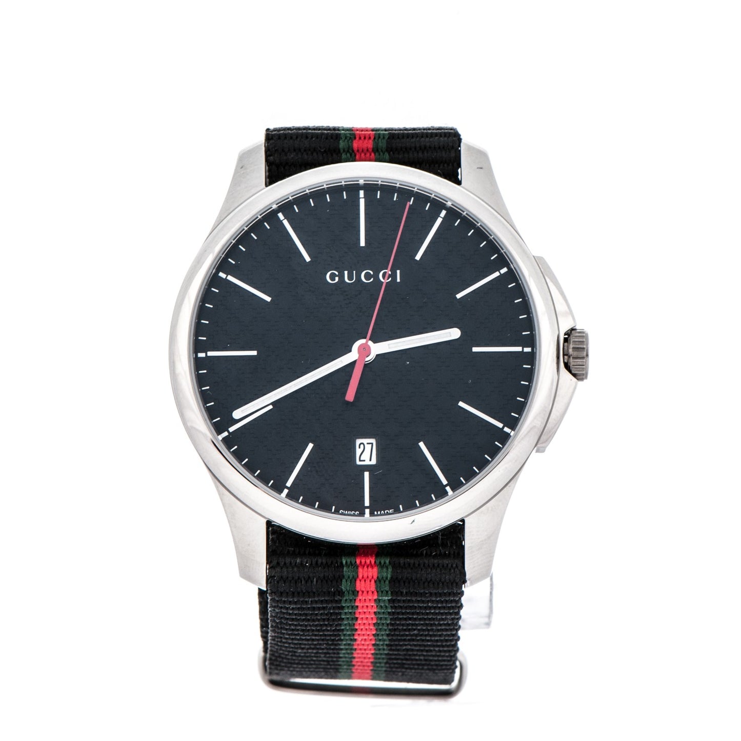 Stainless Steel Nylon 40mm G-Timeless Web Quartz Watch Black