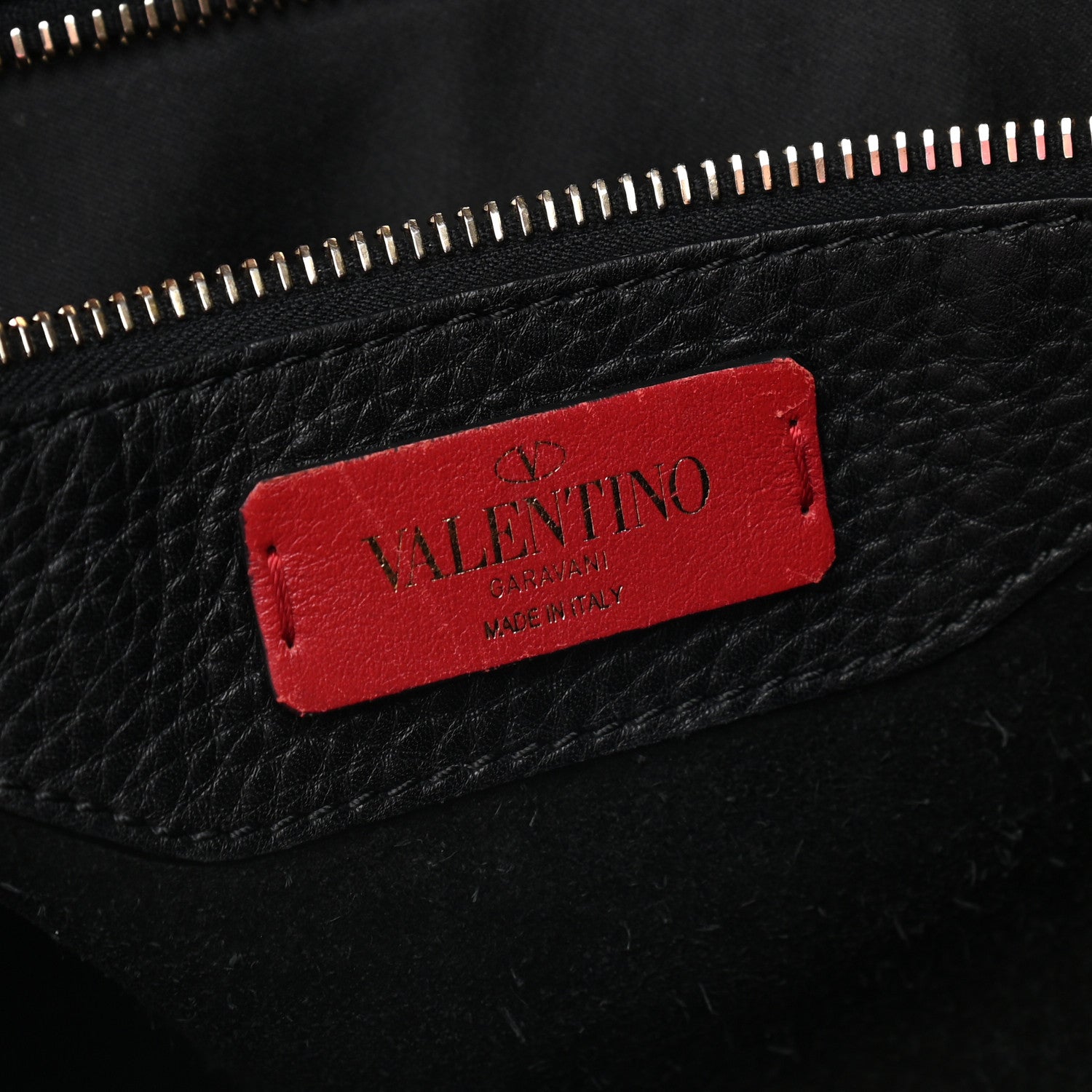 Valentino Garavani Grained Calfskin Rockstud Shoulder Tote Black 6 of 11