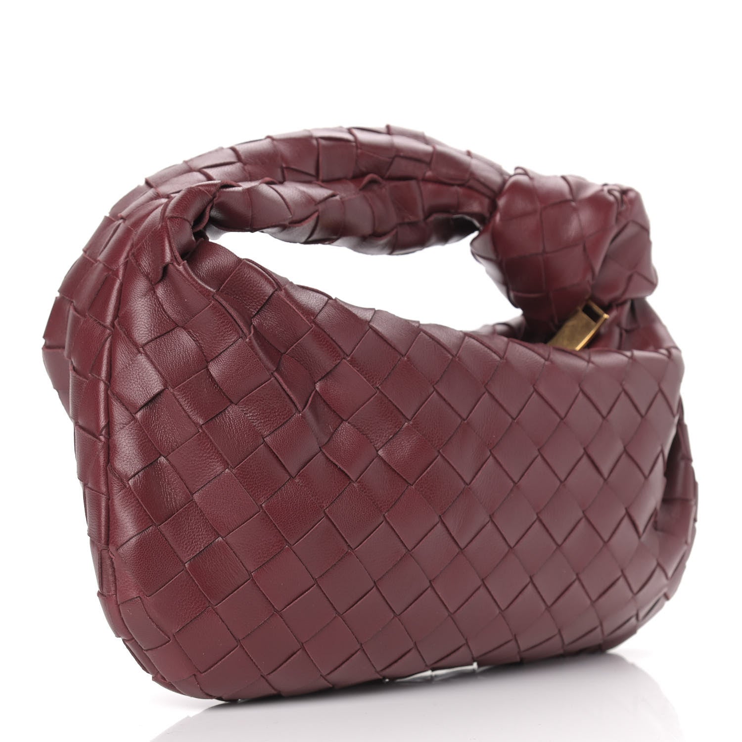 Bottega Veneta Nappa Intrecciato Mini Jodie Burgundy 3 of 10