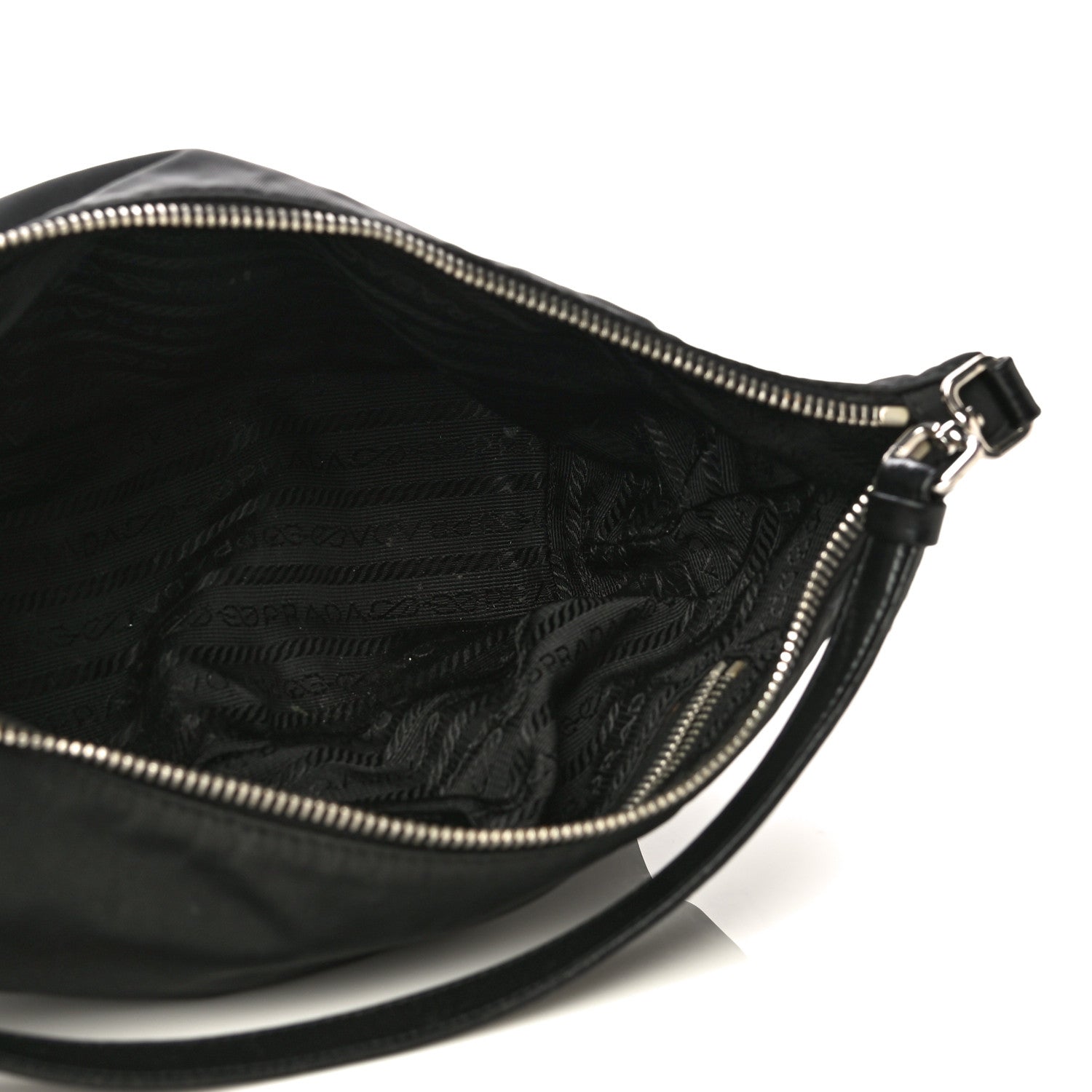 Prada Tessuto Nylon Pochette Bag Black 5 of 20
