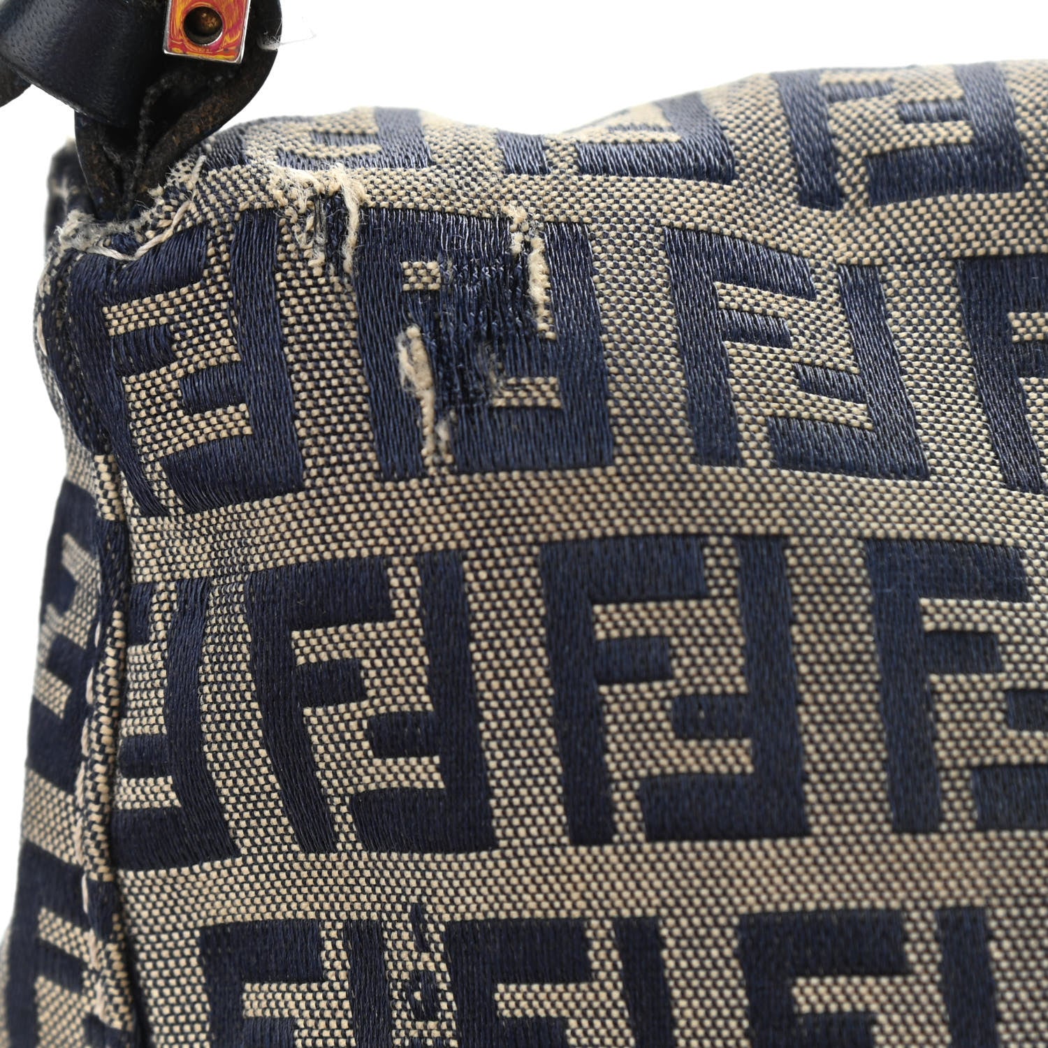 Fendi Zucchino Mama Baguette Navy 9 of 12