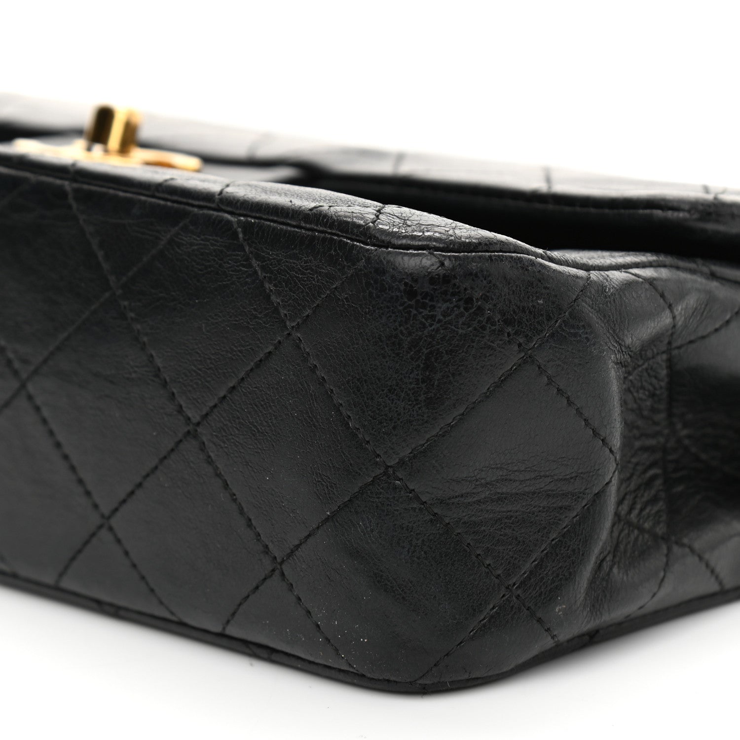Chanel Lambskin Quilted Small Double Flap Black 10 of 13