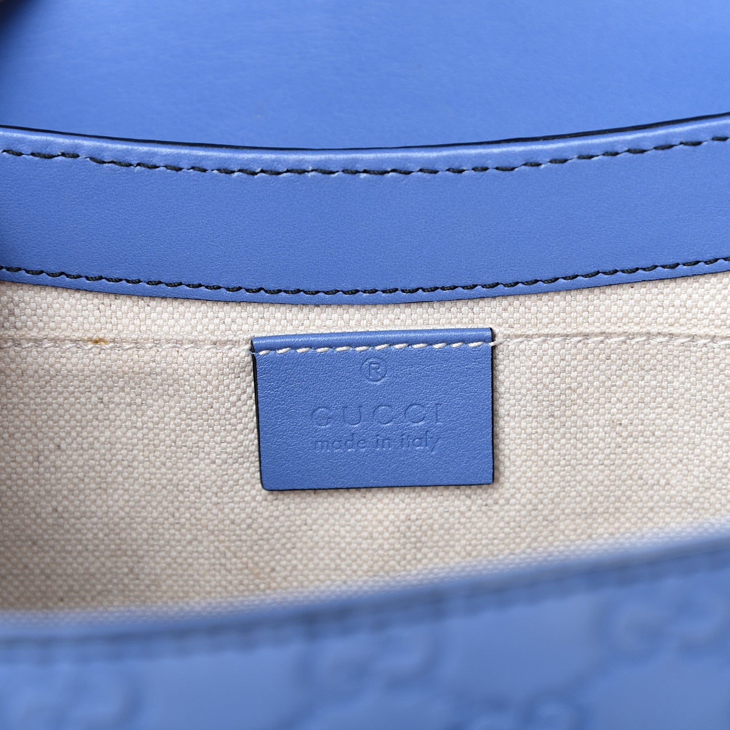 Gucci Soft Guccissima Medium Emily Chain Shoulder Bag Mineral Blue 5 of 10
