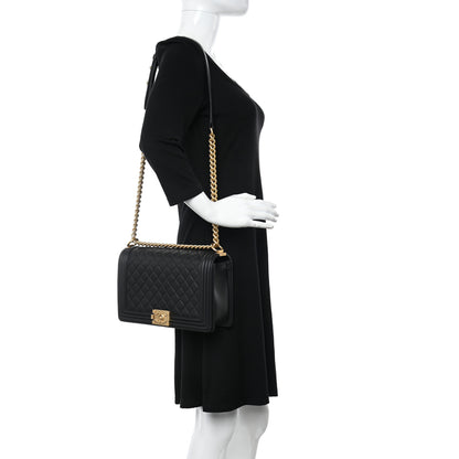 Chanel Lambskin Quilted New Medium Boy Flap Black 2 of 10