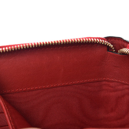 Valentino Garavani Calfskin Medium Rockstud Organizer Zip Around Wallet Rosso Valentino 9 of 10