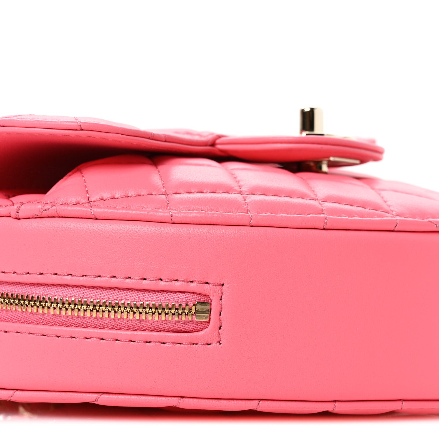 Chanel Lambskin Quilted CC In Love Heart Bag Pink 9 of 11