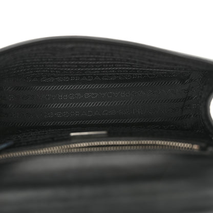 Prada Saffiano Pattina Crossbody Bag Black 5 of 10