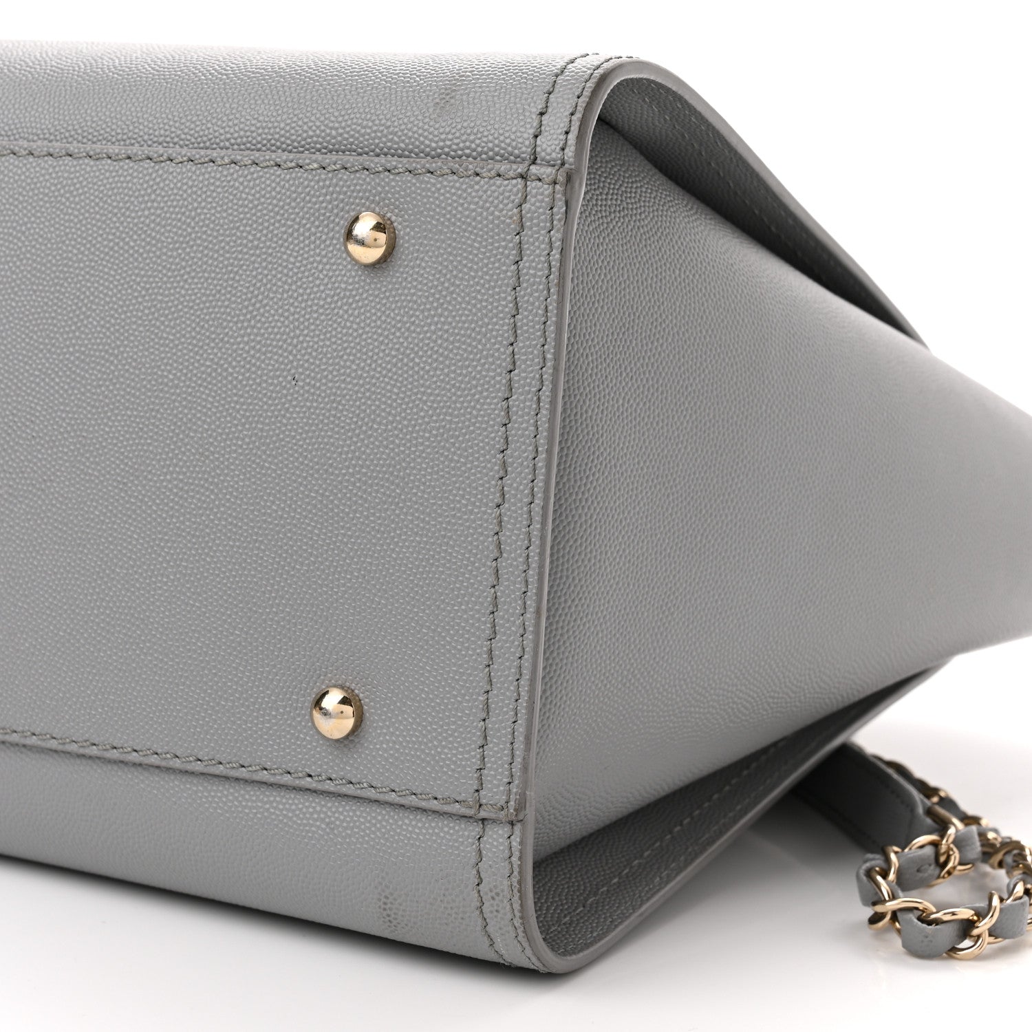 Chanel Caviar Studded Small Deauville Tote Grey 10 of 10