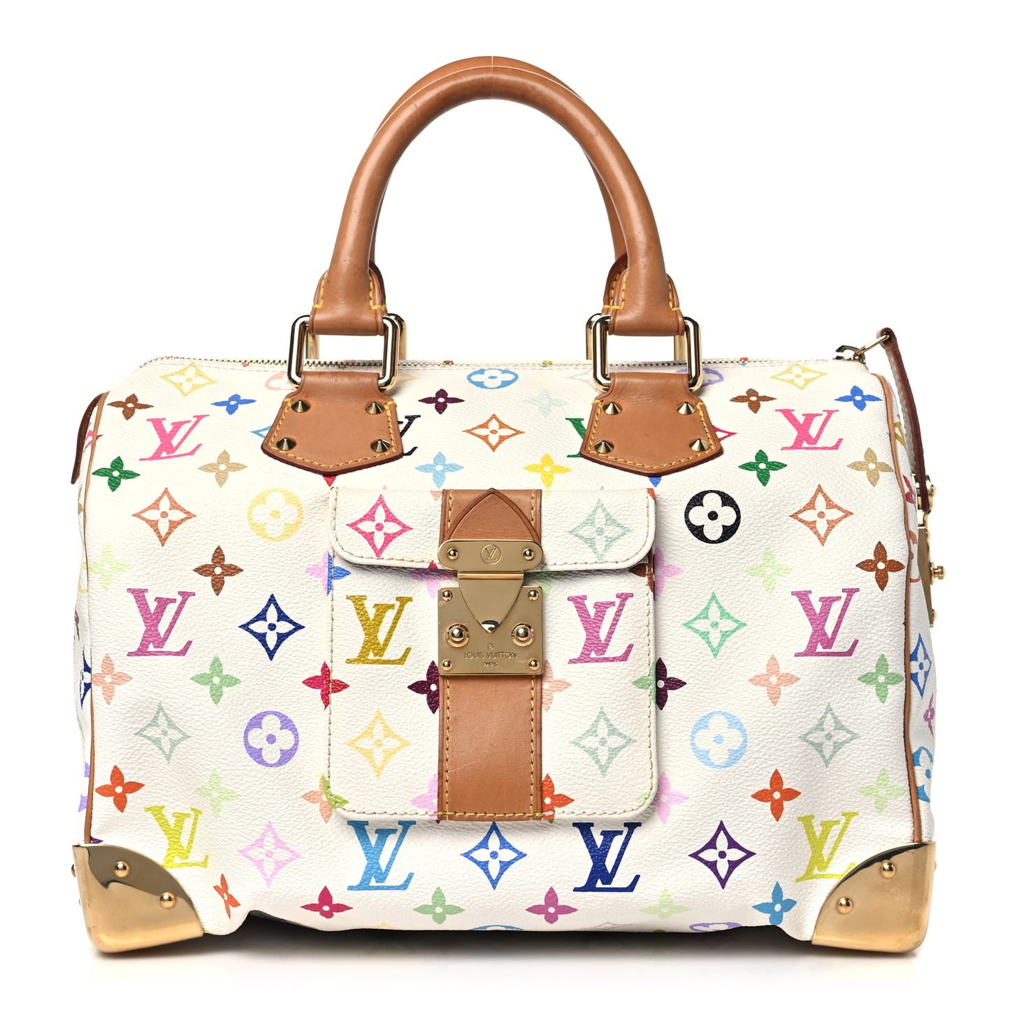 Monogram Multicolor Speedy 30 White