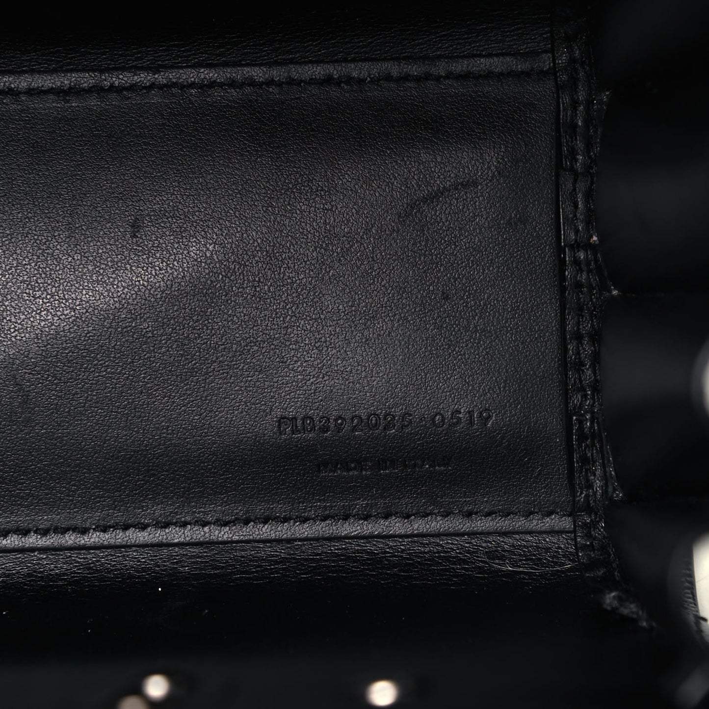 Grained Calfskin Nano Sac De Jour Black