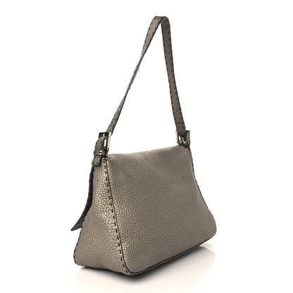 Fendi Calfskin Romano Selleria Mama Baguette Peltro 2 of 4