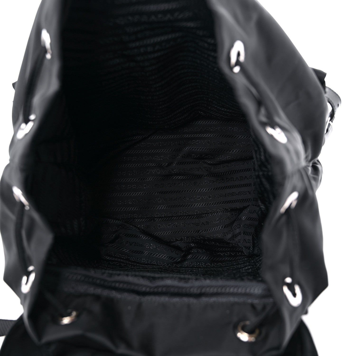 Prada Nylon Vela Medium Backpack Black 5 of 8