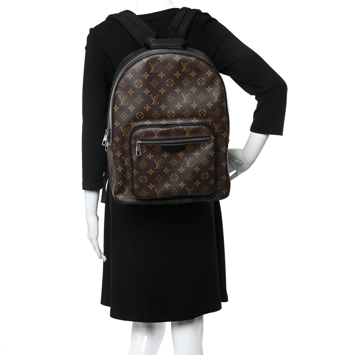 Louis Vuitton Monogram Macassar Josh Backpack 2 of 12