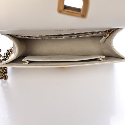 Christian Dior Lambskin Studded Small Diorama Flap Bag Off White 5 of 12