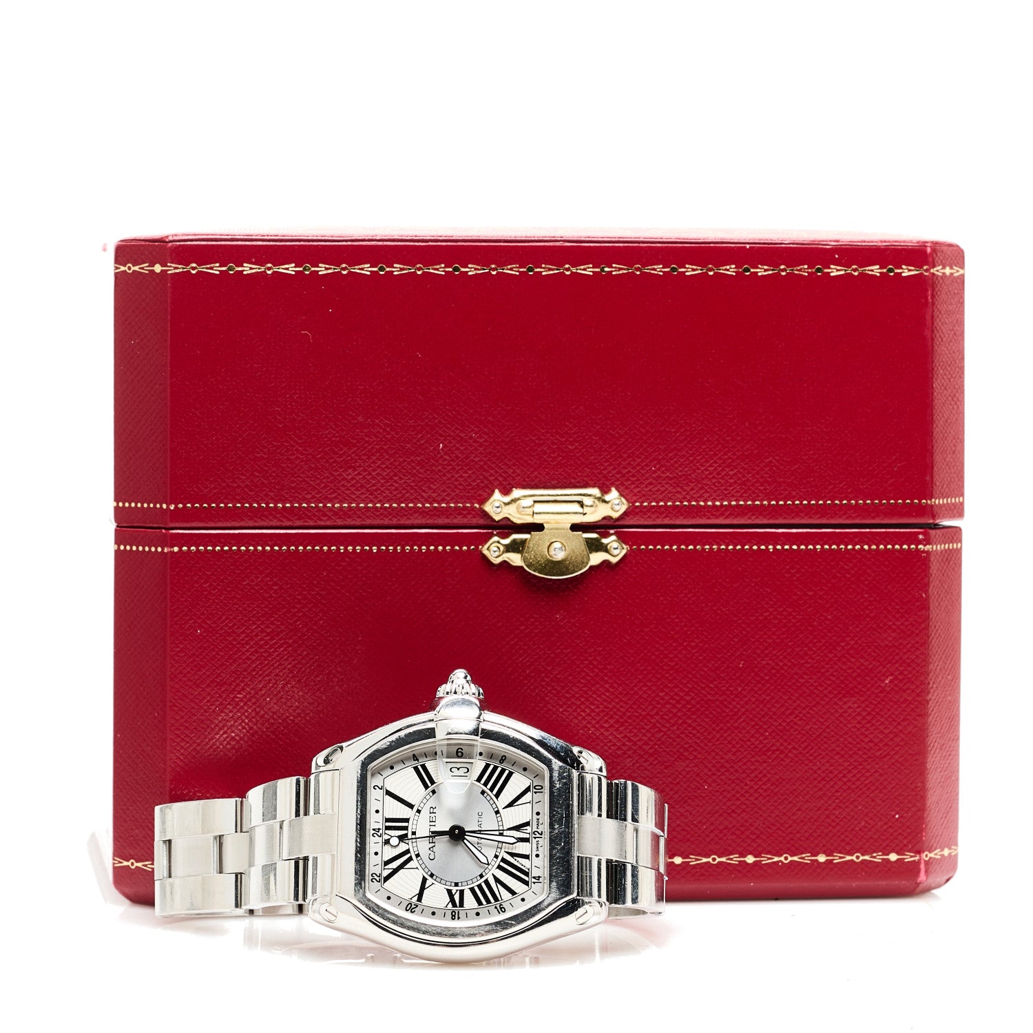 Cartier Stainless Steel 42mm Roadster GMT Automatic Watch 5 of 5