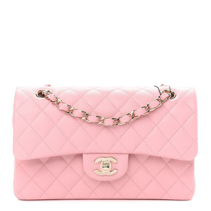Chanel Caviar Quilted Small Double Flap Pink 1 of 8