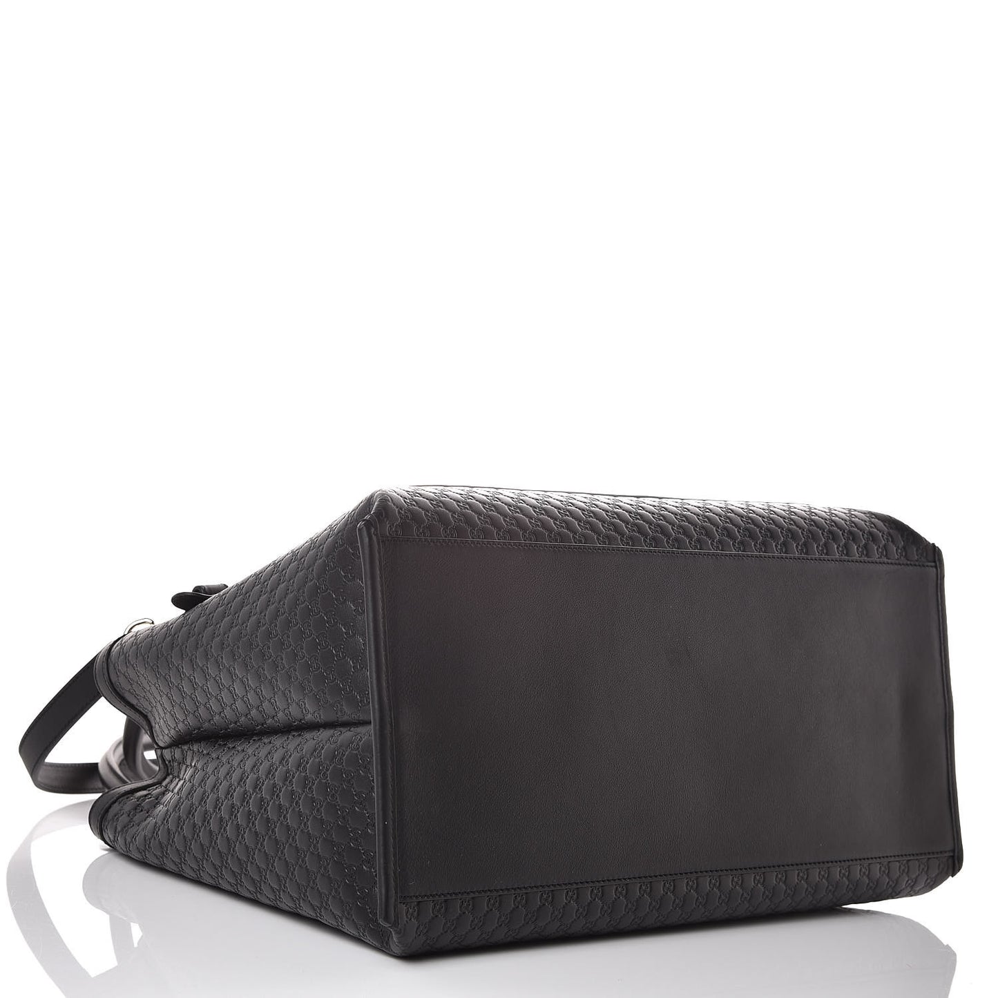 Soft Microguccissima Large Tote Black