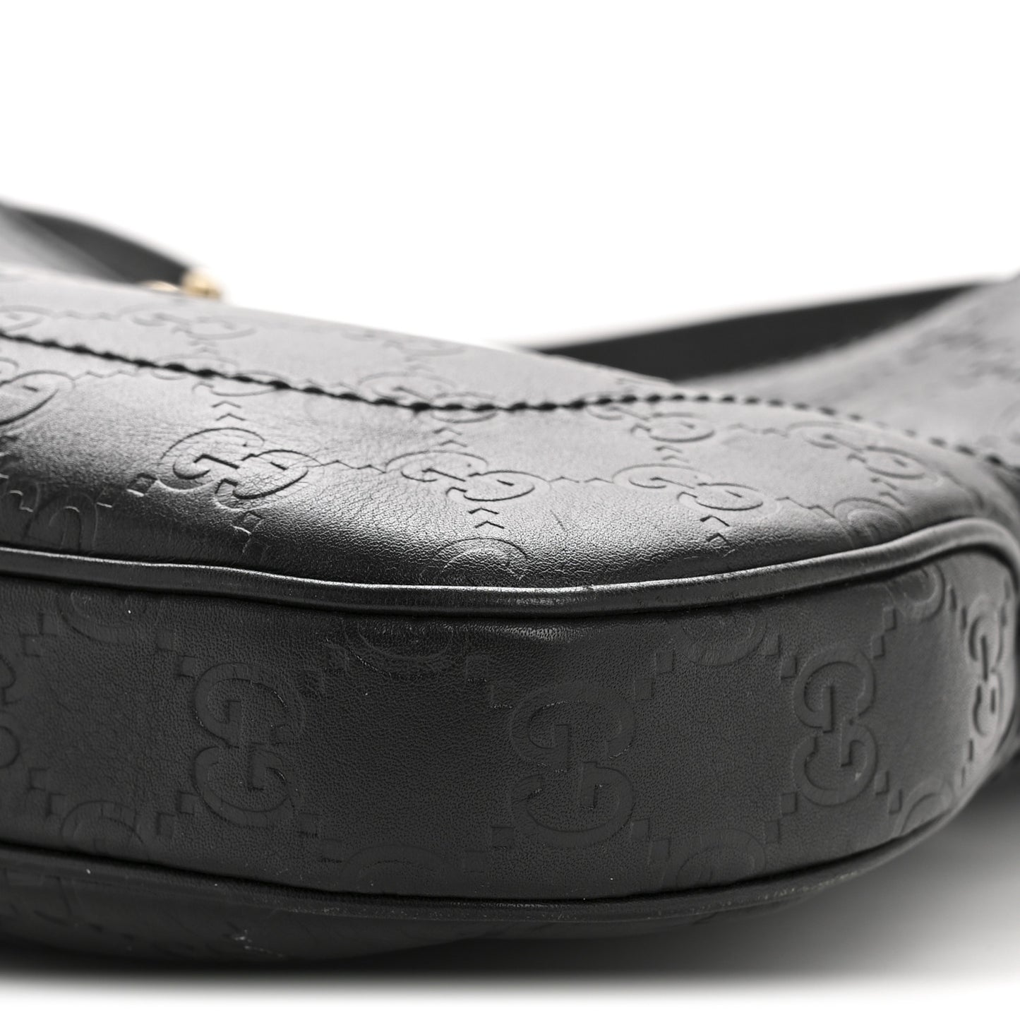 Guccissima Small Jackie O Hobo Black