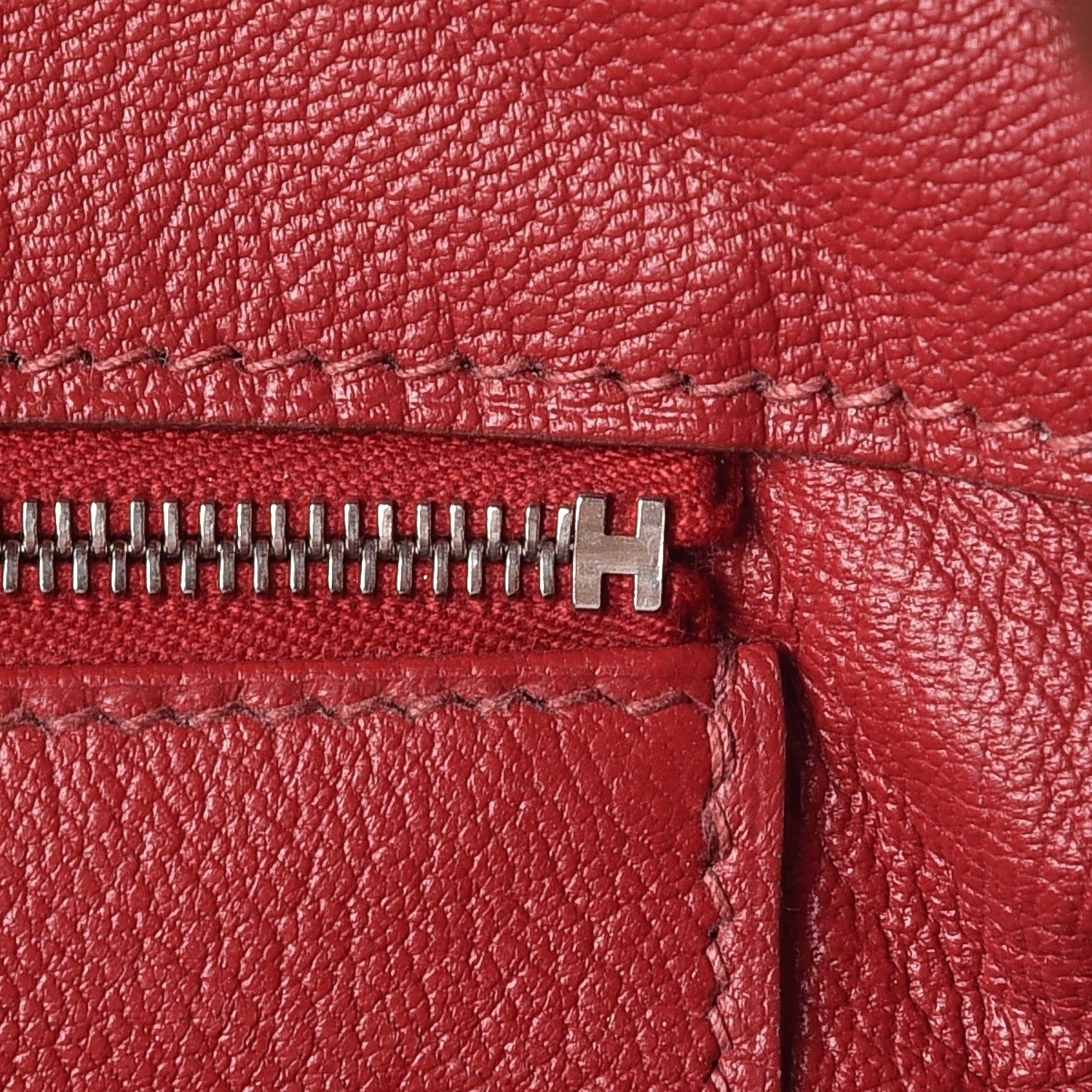Hermes Taurillon Clemence JPG Shoulder Birkin II 42 Rouge Vif 11 of 34