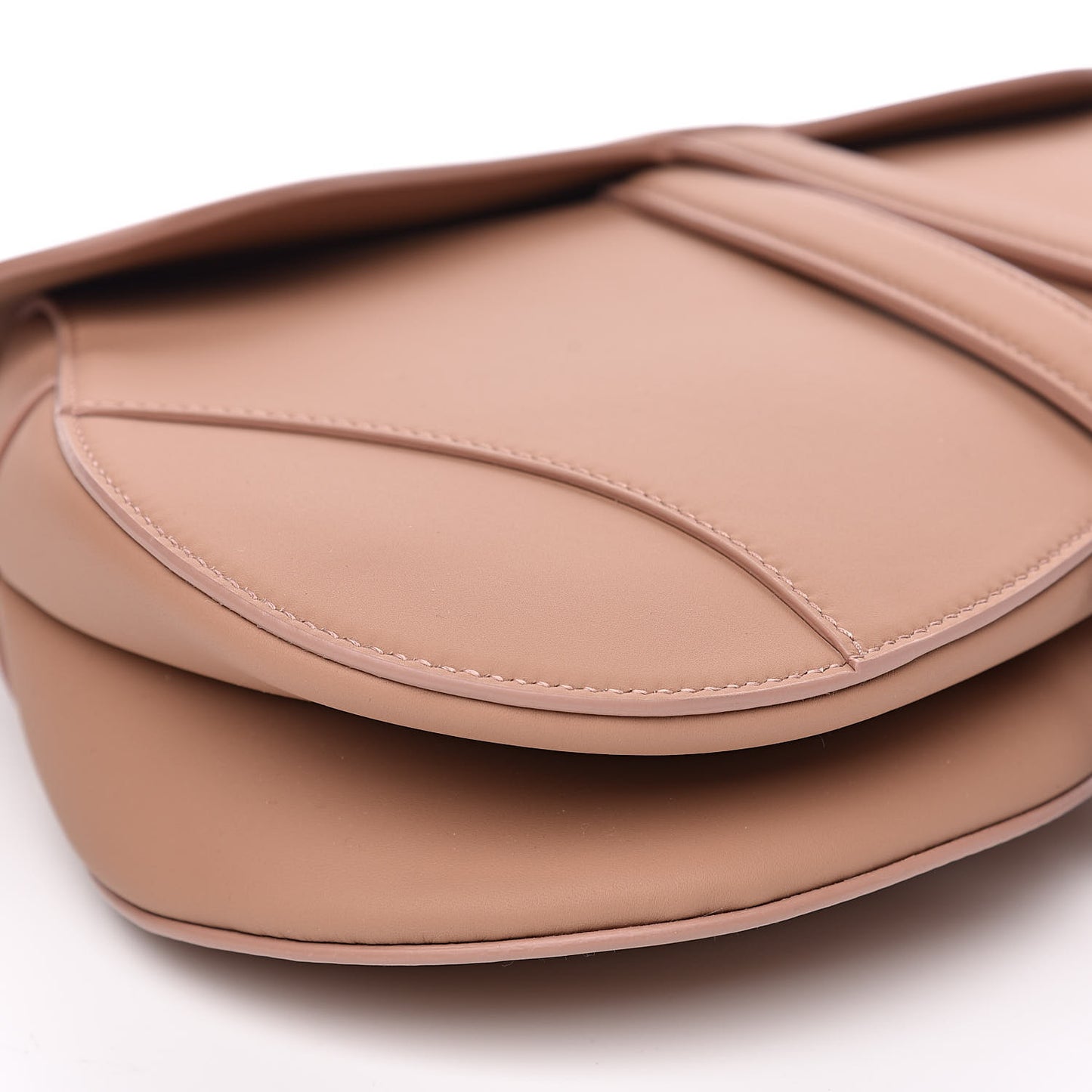 Ultra Matte Calfskin Saddle Bag Blush
